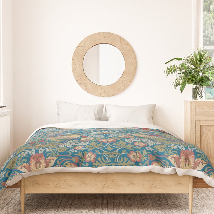 Strawberry Thief by William Morris Duvet Cover Gallery Image 3
