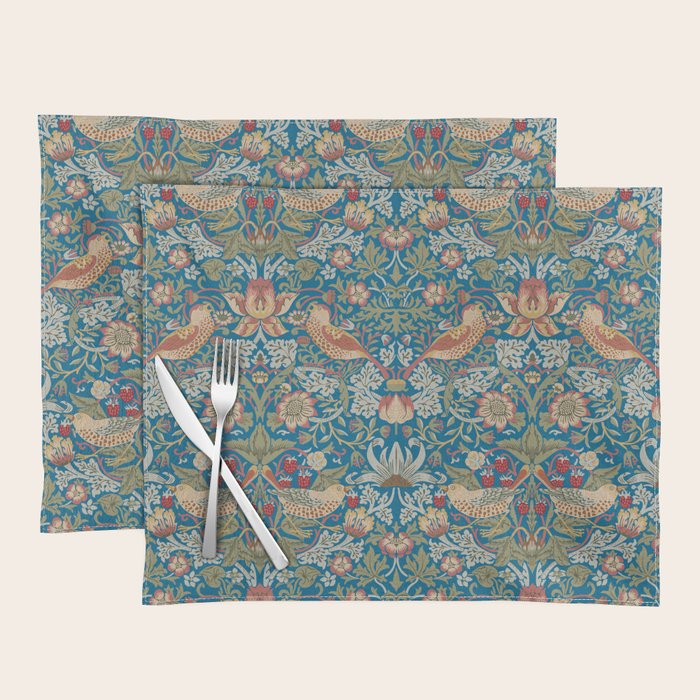 Strawberry Thief by William Morris Placemat Gallery Image 1