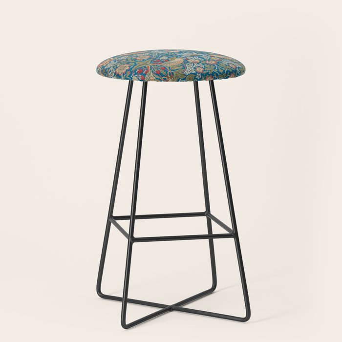 Strawberry Thief by William Morris Stool Gallery Image 1