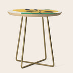Abstract Organic Shapes and Leaves 2 Side Table Gallery Image 1