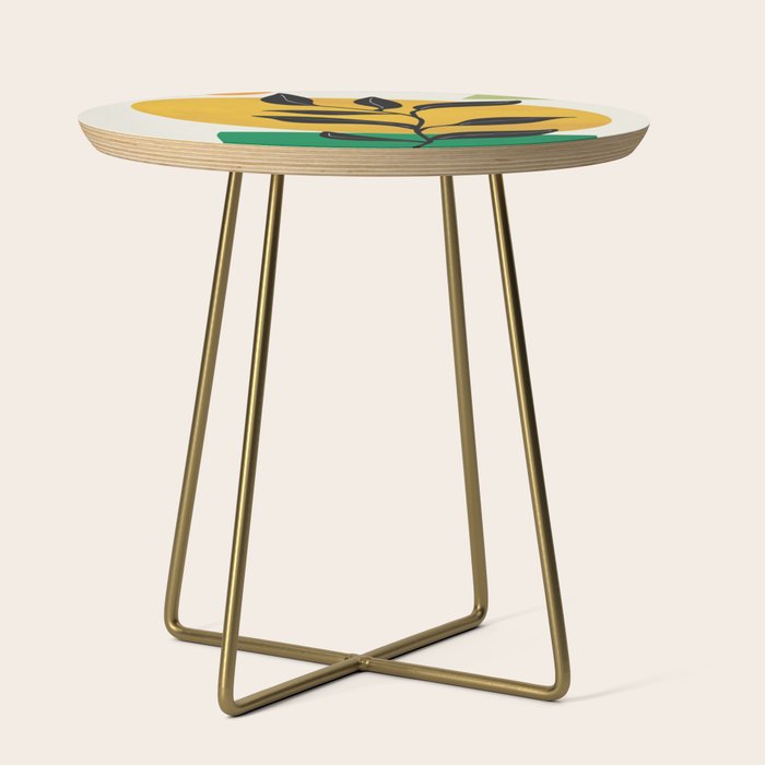 Abstract Organic Shapes and Leaves 2 Side Table Gallery Image 1