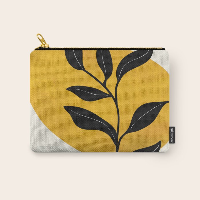 Abstract Organic Shapes and Leaves 2 Carry All Pouch Gallery Image 1