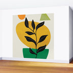 Abstract Organic Shapes and Leaves 2 Wall Mural Gallery Image 2