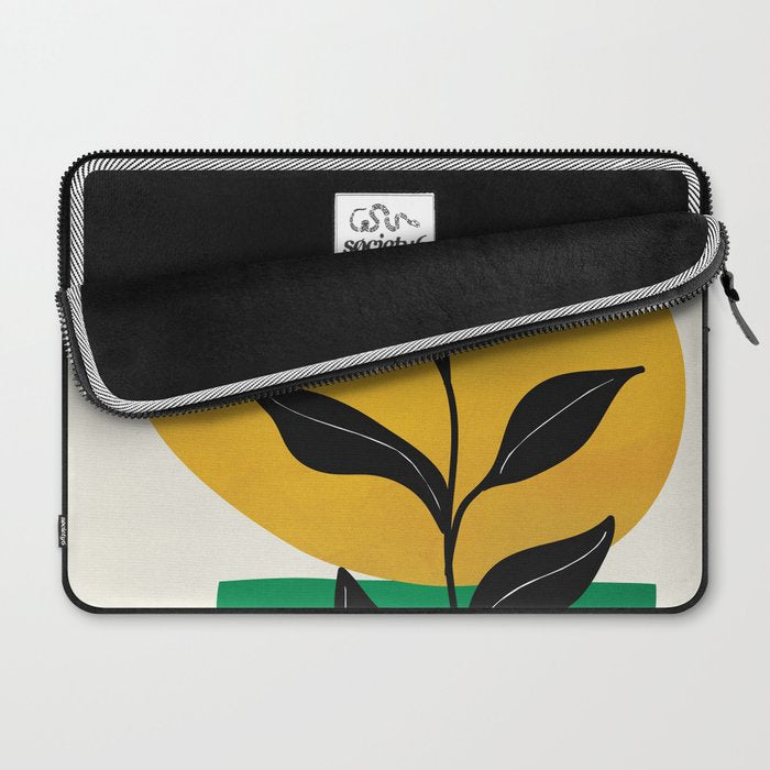 Abstract Organic Shapes and Leaves 2 Laptop Sleeve Gallery Image 2