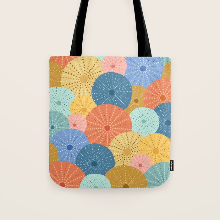 Coloful Sea Urchins 2 Tote Bag Gallery Image 1