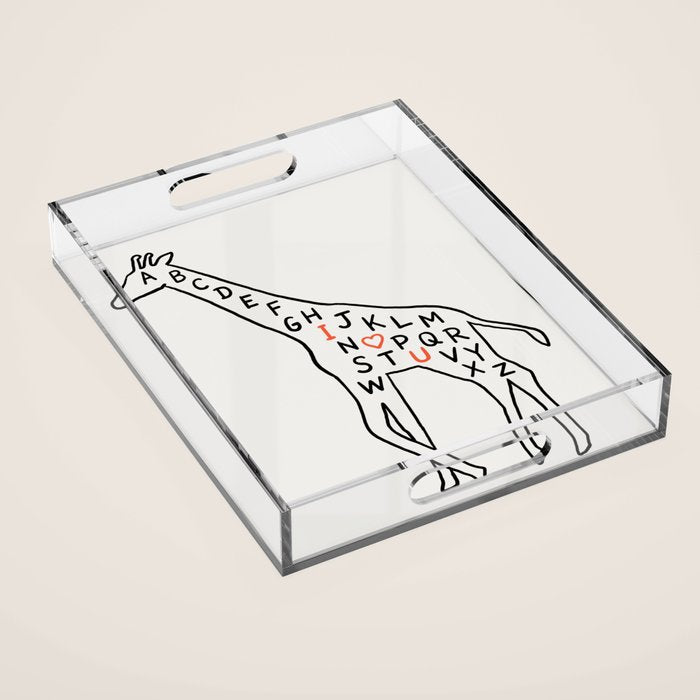 I love you as high as I can reach Acrylic Tray Gallery Image 1