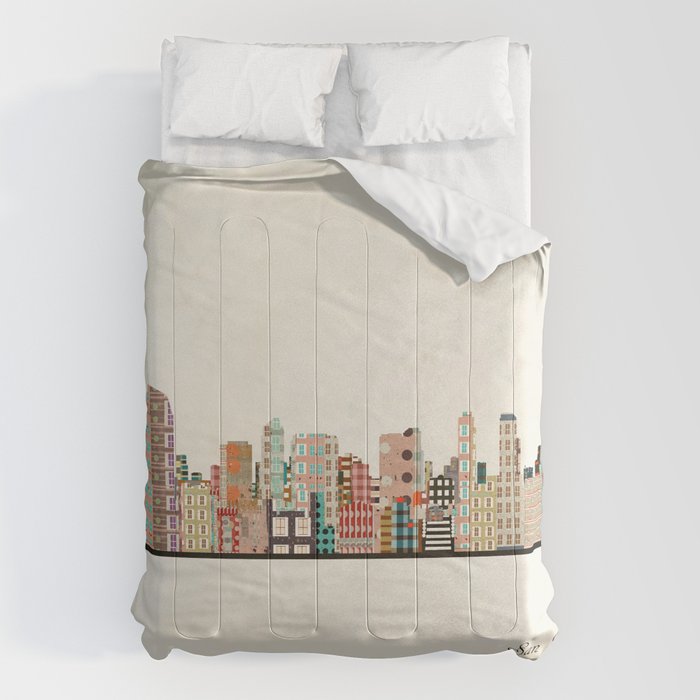 san diego skyline Comforter Gallery Image 6