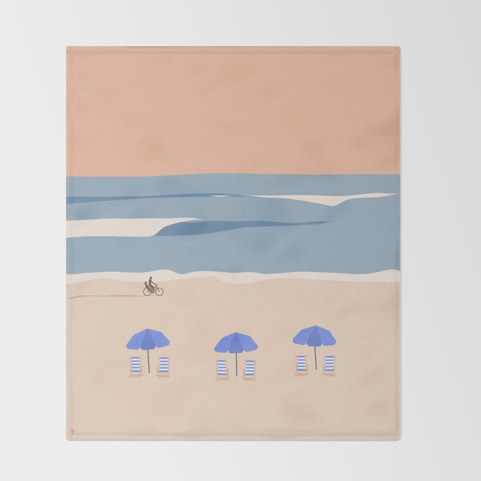 Hilton Head Island Beach, South Carolina Throw Blanket Gallery Image 2