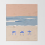 Hilton Head Island Beach, South Carolina Throw Blanket Gallery Image 2