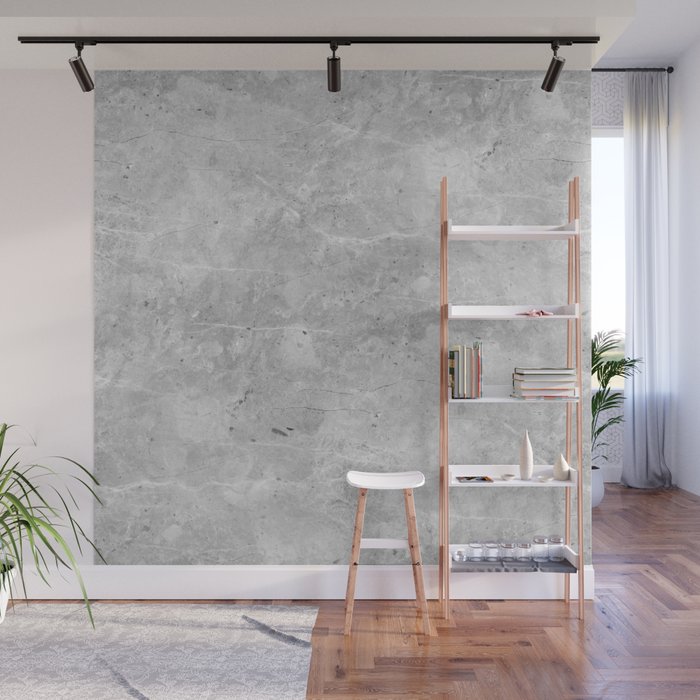 Gray Concrete Wall Mural Gallery Image 1