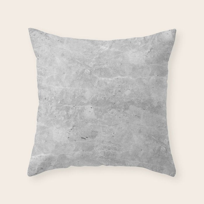 Gray Concrete Throw Pillow Gallery Image 6