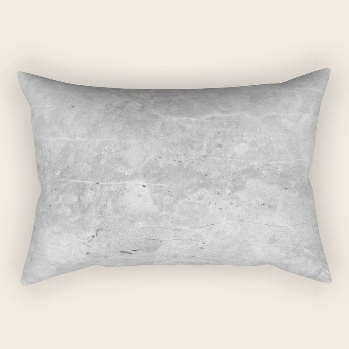 Gray Concrete Rectangular Pillow Gallery Image 1