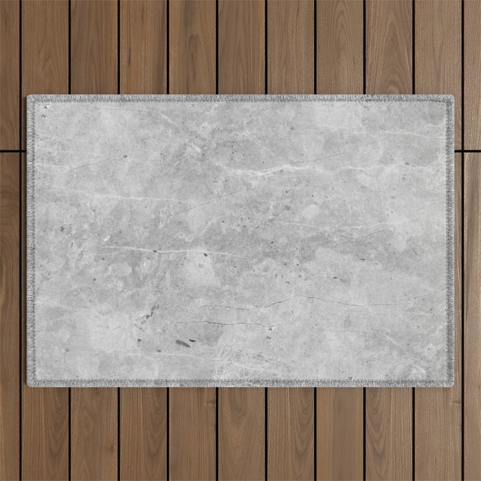 Gray Concrete Outdoor Rug Gallery Image 1