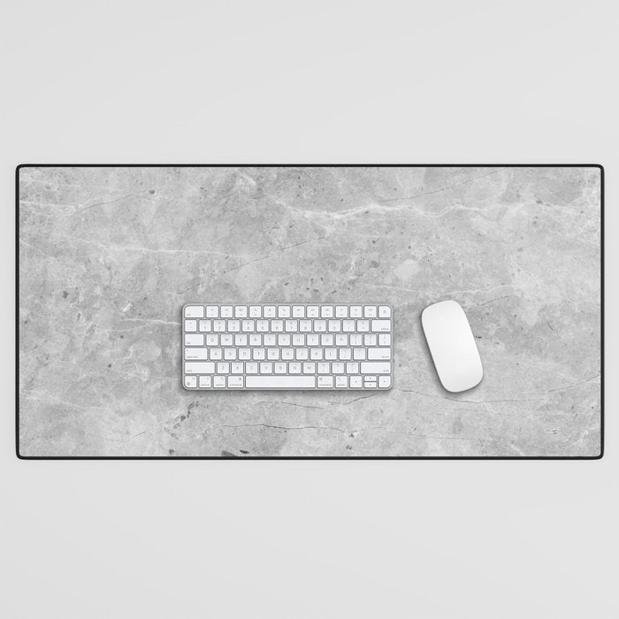 Gray Concrete Desk Mat