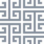 Large Steel Grey and White Greek Key Pattern Coffee Mug Gallery Image 2
