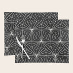 Hexagonal Pattern - Black Concrete Placemat Gallery Image 1