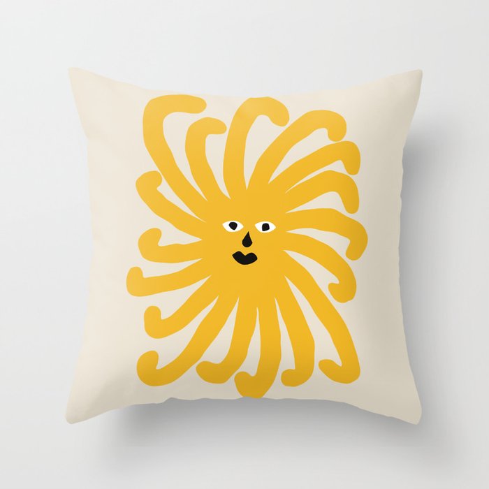 Seriously sunny Throw Pillow Gallery Image 6