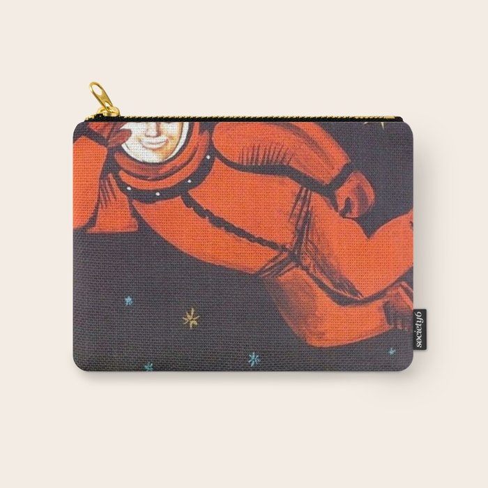 There's no god! / ÐÐ¾Ð³Ð° ÐÐµÑ!" 1960's USSR anti-religious propaganda Cosmonaut Yuri Gagarin in Space Carry All Pouch Gallery Image 1