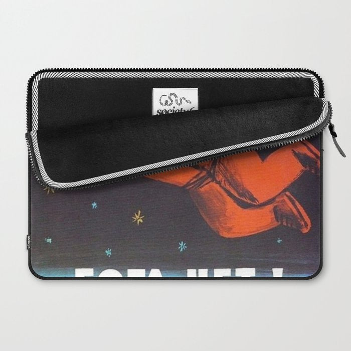 There's no god! / ÐÐ¾Ð³Ð° ÐÐµÑ!" 1960's USSR anti-religious propaganda Cosmonaut Yuri Gagarin in Space Laptop Sleeve Gallery Image 2