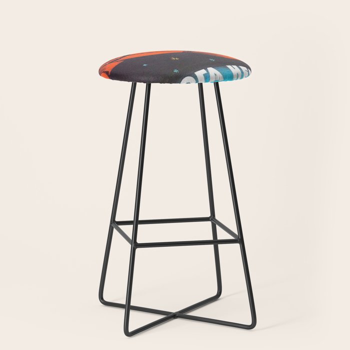 There's no god! / ÐÐ¾Ð³Ð° ÐÐµÑ!" 1960's USSR anti-religious propaganda Cosmonaut Yuri Gagarin in Space Stool Gallery Image 1