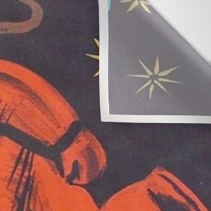 There's no god! / ÐÐ¾Ð³Ð° ÐÐµÑ!" 1960's USSR anti-religious propaganda Cosmonaut Yuri Gagarin in Space Wall Tapestry Gallery Image 3