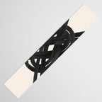 Minimalist Black Knot Abstract on Neutral Background Table Runner Gallery Image 3