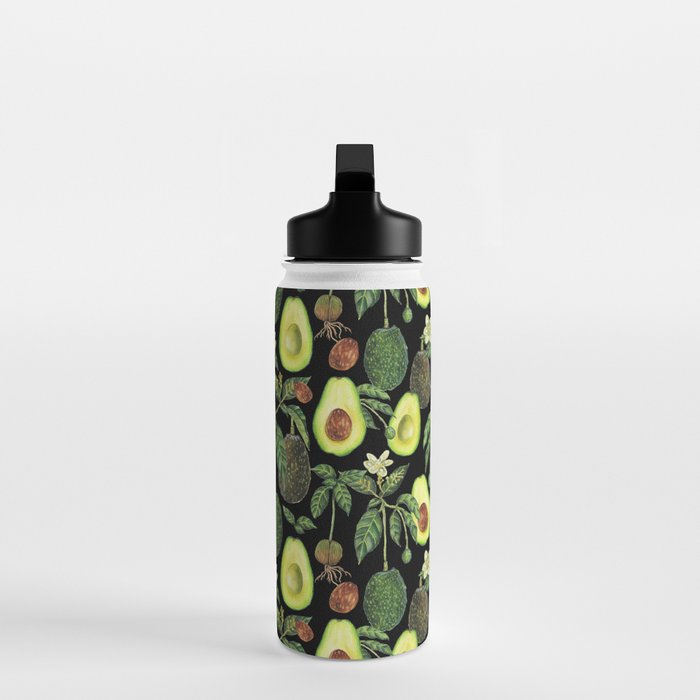 Avocado Fruit Plants - black Water Bottle Gallery Image 3