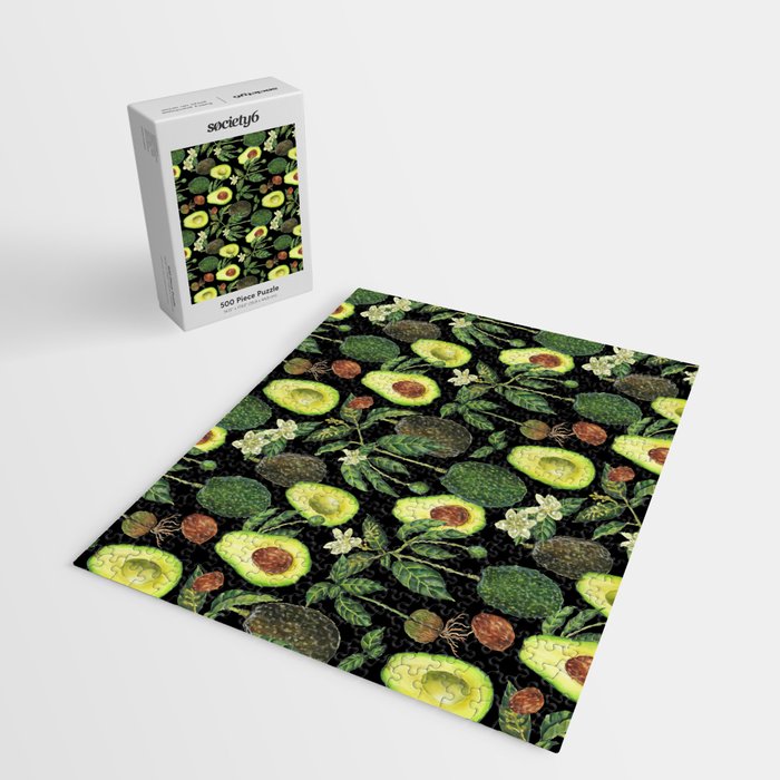 Avocado Fruit Plants - black Jigsaw Puzzle Gallery Image 2