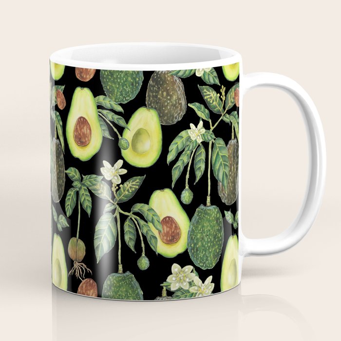 Avocado Fruit Plants - black Coffee Mug Gallery Image 1