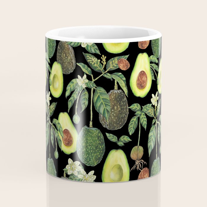 Avocado Fruit Plants - black Coffee Mug Gallery Image 4