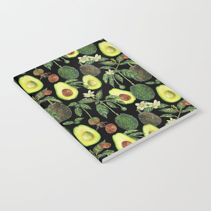 Avocado Fruit Plants - black Notebook Gallery Image 2