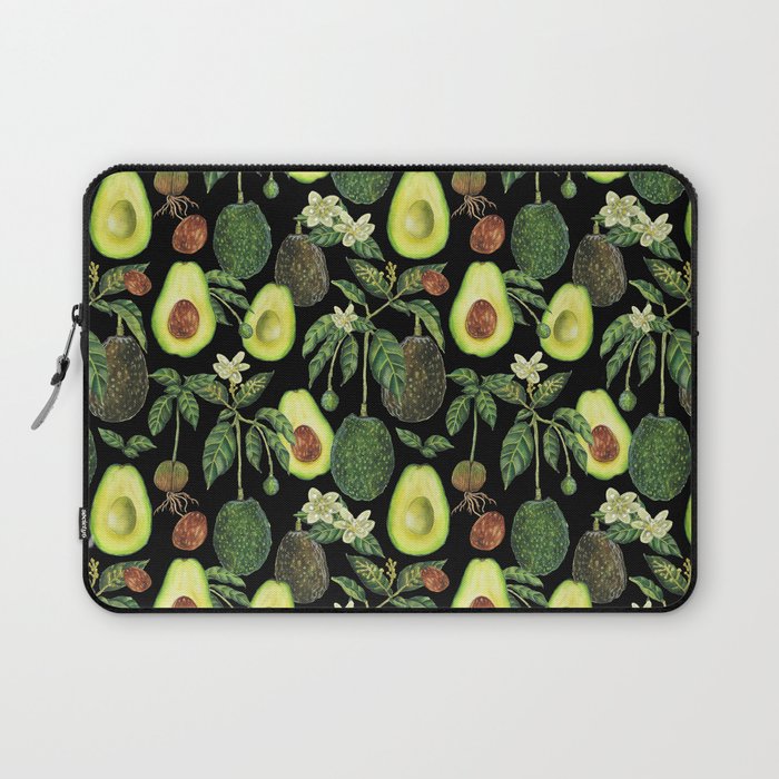 Avocado Fruit Plants - black Laptop Sleeve Gallery Image 1