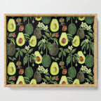 Avocado Fruit Plants - black Serving Tray Gallery Image 1