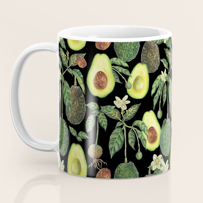 Avocado Fruit Plants - black Coffee Mug Gallery Image 3