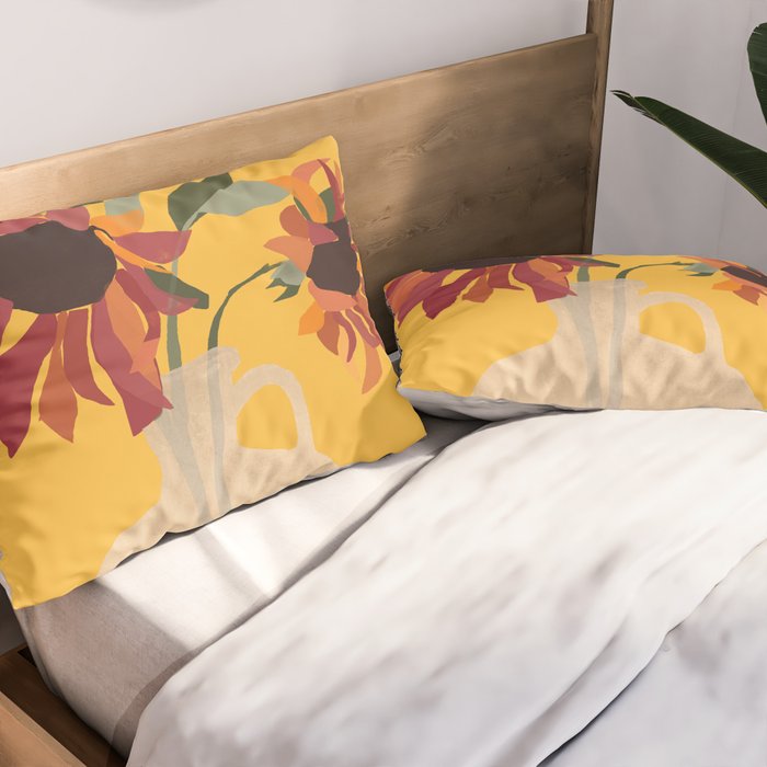 Sunflowers 14 Pillow Sham Gallery Image 2