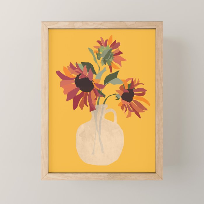 Sunflowers 14 Mini Art Print Gallery Image 1