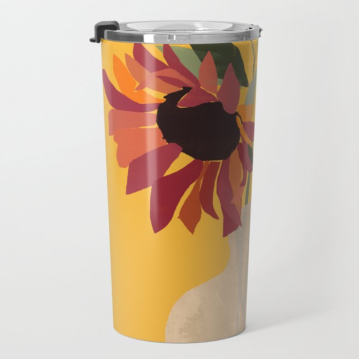 Sunflowers 14 Travel Mug Gallery Image 3