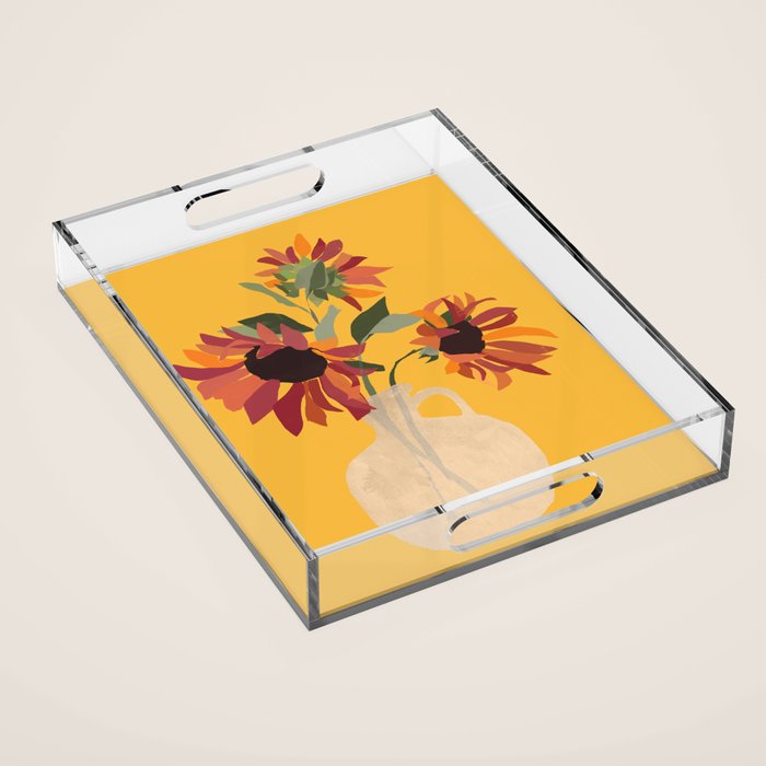 Sunflowers 14 Acrylic Tray Gallery Image 1