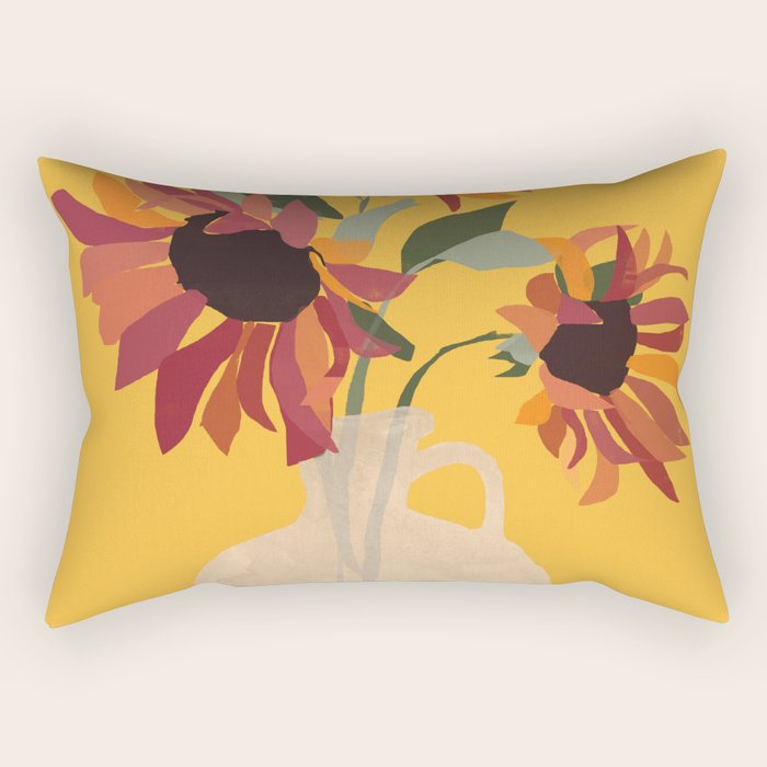 Sunflowers 14 Rectangular Pillow Gallery Image 1