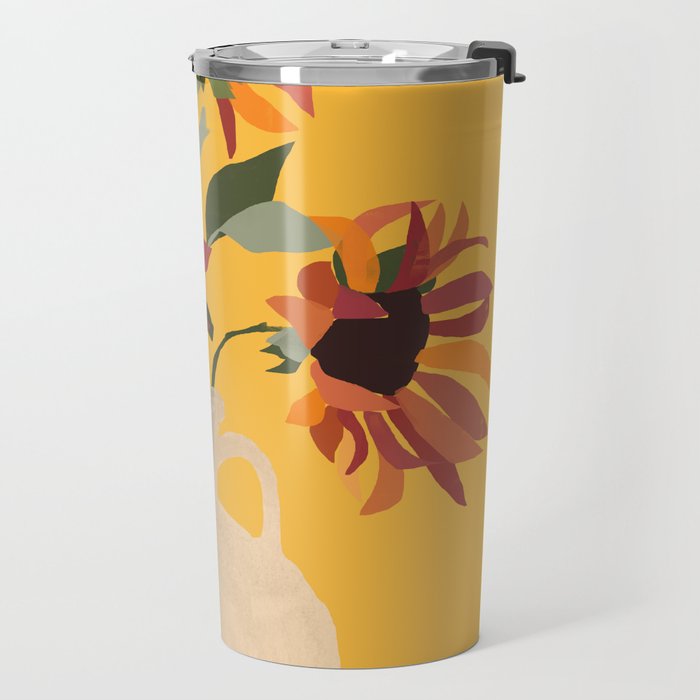Sunflowers 14 Travel Mug Gallery Image 2
