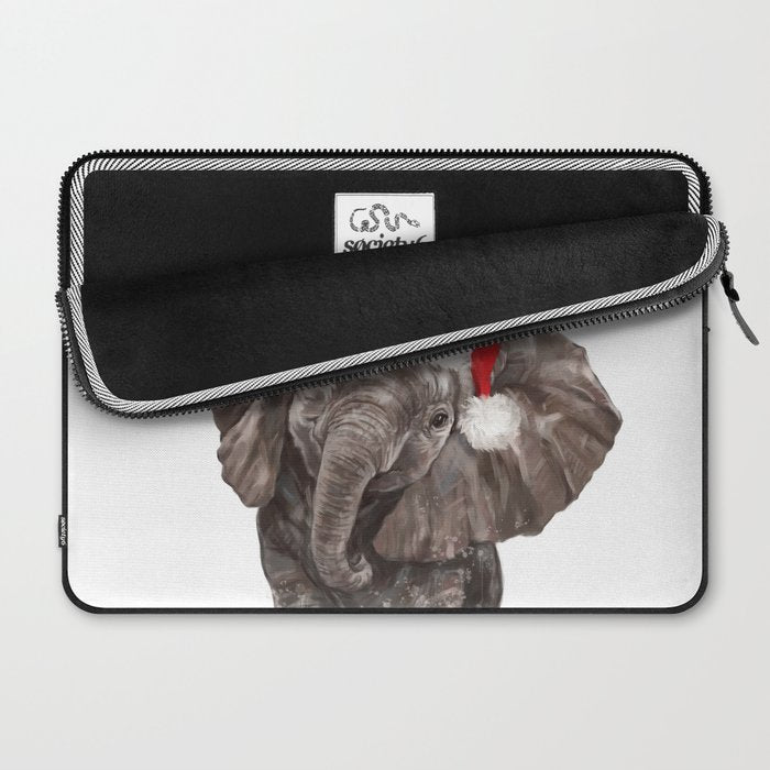 Christmas Baby Elephant Laptop Sleeve Gallery Image 2