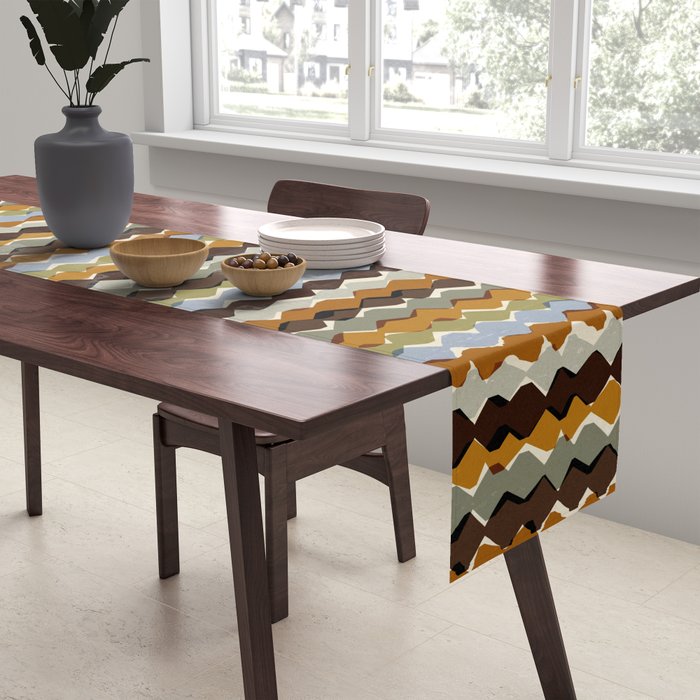 Natural Rhythm Waves Table Runner Gallery Image 2