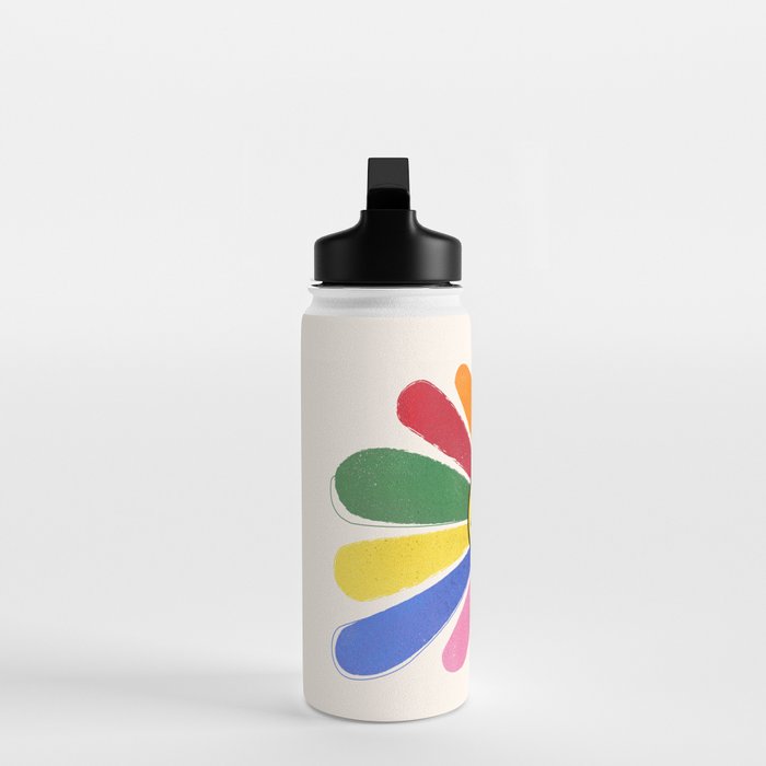 Smiley Hippie Daisy Water Bottle Gallery Image 3