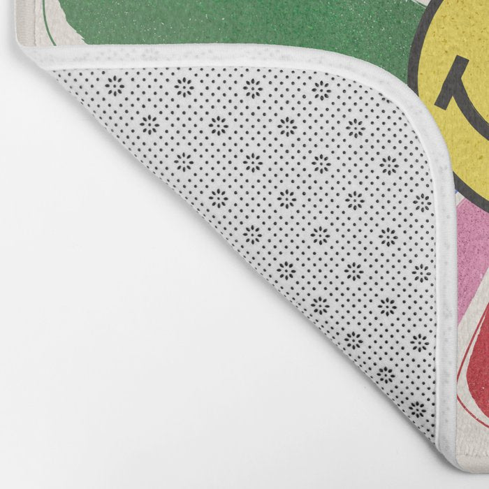 Smiley Hippie Daisy Bath Mat Gallery Image 2
