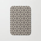 Minimalist Geometric Floral Pattern Bath Mat Gallery Image 1