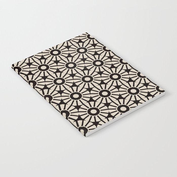 Minimalist Geometric Floral Pattern Notebook Gallery Image 2