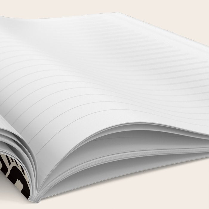 Minimalist Geometric Floral Pattern Notebook Gallery Image 2