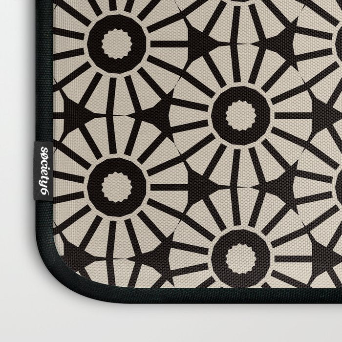 Minimalist Geometric Floral Pattern Laptop Sleeve Gallery Image 3