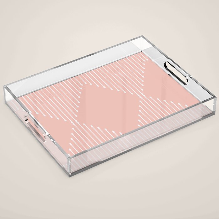 Geo (Blush) Acrylic Tray Gallery Image 1