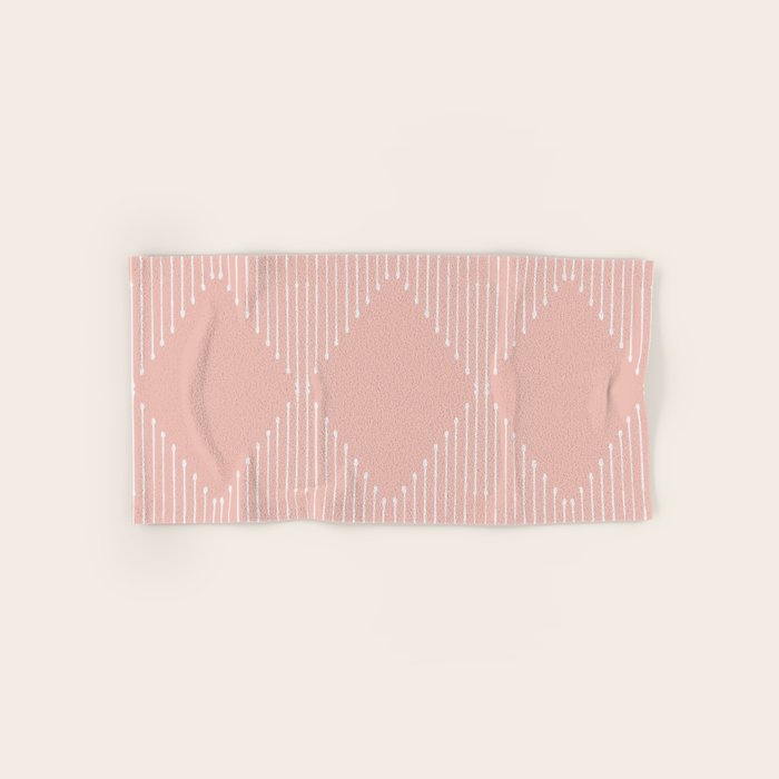 Geo (Blush) Bath Towel Gallery Image 1